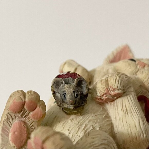 Vtg 1992 Kathy Wise Cats Kittens with Mouse Enesco Flaws - Picture 16 of 16